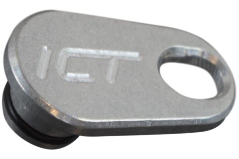 ICT Billet Plug Fittings 551383 Fittings, Flat Head, Bolt-on, Aluminum, Natural, Designed To the MAP Sensor Hole On An LT4 Supercharger, Each thumbnail 6