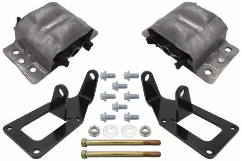 ICT Billet Motor Mount Adapters for 1982-1992 CAMARO, FIREBIRD - EM-LS-3FBDY LS Swap Engine Kit Chevy F Body Camaro thumbnail 2