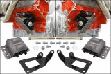 ICT Billet Motor Mounts and Inserts EM-LS-4ABDY Engine Mount 1973-1977 4th gen A Body LS Engine Mount Kit thumbnail 1