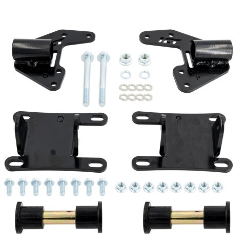 ICT Billet Motor Mounts and Inserts EM-LT-2FBDY 1970-1981 Chevy F Body Camaro - LT Swap Engine Mount Kit L83 LT1 thumbnail 5