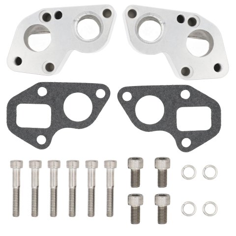 ICT Billet Water Pump, Electric, Port Adapter Flanges 551755-EW-BBC LT Gen V Electric Pump Plates (Converts BBC Pump to LT Gen V Engine) thumbnail 1