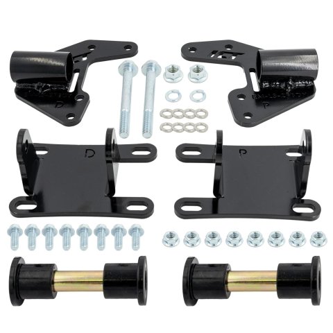 ICT Billet Motor Mounts and Inserts EM-LS-2FBDY 1970-1981 Chevy F Body Camaro - LS Swap Engine Mount Kit LS1 LS3 thumbnail 2