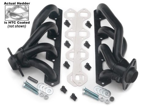 Hedman Street Headers 89476 Headers, Street, Shorty, Steel, Silver Ceramic Coated, Ford, 5.0L, Pair thumbnail 2