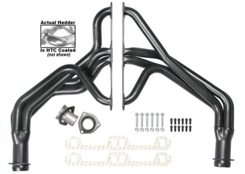 Hedman Street Headers 99196 Headers, Street, Fenderwell Exit, Steel, Silver Ceramic Coated, Jeep, 304, Pair thumbnail 4