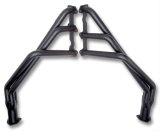 Hedman Specialty and Engine Swap Headers 69423 Headers, Swap, Fenderwell Exit, Steel, Black Ceramic Coated, Jeep, Pair thumbnail 3