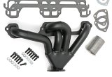 Hedman Tight Tubes Street Rod Headers 78503 Headers, Rod, Block Hugger, Steel, Black Ceramic Coated, Dodge, Plymouth, Pair thumbnail 2