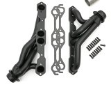 Hedman Elite Extreme-Duty Headers 63343 Headers, Extreme-Duty, Mid-Length, Steel, Black Ceramic Coated, Jeep, Chevy Small Block, Pair thumbnail 2