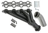 Hedman Hot Rodz Engine Swap Headers 62143 Headers, Swap, Mid-Length, Stainless Steel, Black Ceramic Coated, Buick, Chevrolet, GMC, Oldsmobile, Pontiac, Pair thumbnail 4