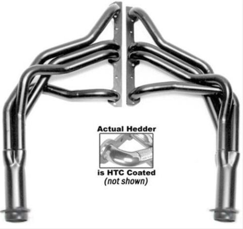 Hedman Street Headers 69066 Headers, Street, Long Tube, Steel, Silver Ceramic Coated, Chevy, Small Block, Pair thumbnail 3