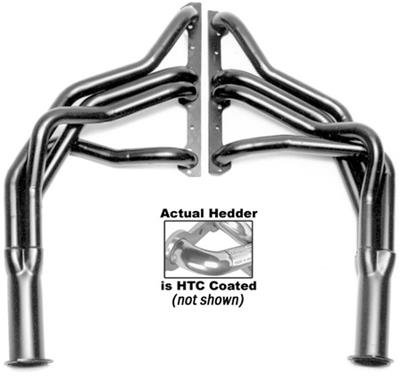 Hedman Street Headers 69066 Headers, Street, Long Tube, Steel, Silver Ceramic Coated, Chevy, Small Block, Pair thumbnail 4