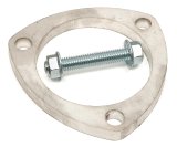 Hedman Header Reducers with 3 Inch Outlet 22119 Reducers, Stainless, Natural, Ball and Socket Flange, 3.0 in. Collector, 3.0 in. Reducer Outlet, Pair thumbnail 2