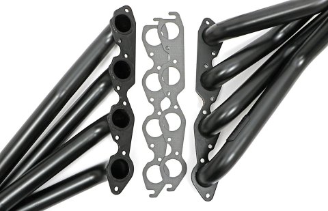 Hedman Street Headers for 1967-1969 CAMARO, 1968 CHEVY II, 1969-1974 NOVA - 65001 Headers, Street, Long Tube, Steel, Temporary Paint, Chevy, 396, 402, 427, 454, Pair thumbnail 1