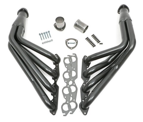 Hedman Street Headers for 1967-1969 CAMARO, 1968 CHEVY II, 1969-1974 NOVA - 65001 Headers, Street, Long Tube, Steel, Temporary Paint, Chevy, 396, 402, 427, 454, Pair thumbnail 4