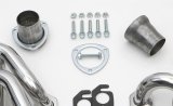 Hedman Street Headers 68296 Headers, Street, Long Tube, Steel, Silver Ceramic Coated, Chevy, Small Block, Pair thumbnail 6