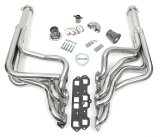 Hedman Street Headers 58156 Headers, Street, Long Tube, Steel, Silver Ceramic Coated, Oldsmobile, 400, 425, 455, Pair thumbnail 1