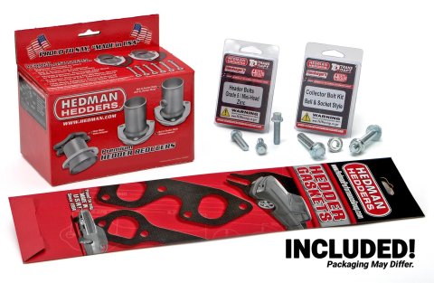 Hedman Street Headers 68186 Headers, Street, Long Tube, Steel, Silver Ceramic Coated, Chevy, Big Block, Pair thumbnail 2