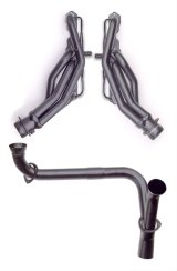 Hedman Street Headers 63471 Headers, Street, Mid-Length, Steel, Black Ceramic Coated, Chevy, GMC, 5.0, 5.7L, Pair thumbnail 3