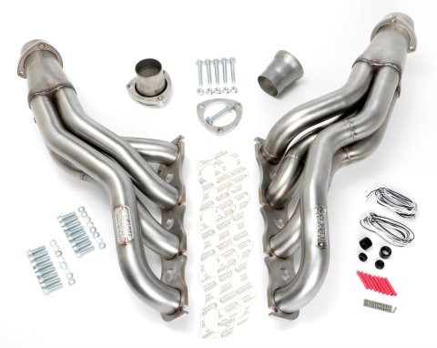 Hedman 304 Stainless Steel Headers 72640 Headers, Long Tube, Steel, Natural, Chrysler, Dodge, Pair thumbnail 1
