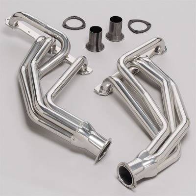 Hedman Street Headers 78036 Headers, Street, Long Tube, Steel, Silver Ceramic Coated, Dodge, Plymouth, Big Block, Pair thumbnail 3
