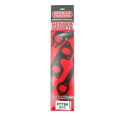 Hedman Header Gaskets 27720 Exhaust Gaskets, Header, Acrylic Bound Paper, Ford, Cleveland, Modified, 2-Barrel Head, Pair thumbnail 1