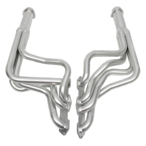 Hedman Elite Extreme-Duty Headers 58158 Headers, Extreme-Duty, Long Tube, Steel, Silver Ceramic Coated, Oldsmobile, Pair thumbnail 2