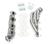 Hedman 304 Stainless Steel Headers 82706 Headers, Shorty, Steel, Silver Ceramic Coated, Ford, 4.6L, Pair thumbnail 1