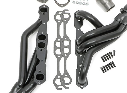 Hedman Street Headers 69010 Headers, Street, Mid-Length, Steel, Temporary Paint, Chevy, Small Block, Pair thumbnail 3