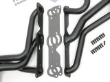 Hedman Street Headers 28143 Headers, Street, Long Tube Stepped, Steel, Black Ceramic Coated, Pontiac, V8, 326-455, Pair thumbnail 2