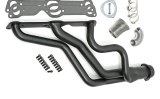 Hedman Street Headers 28143 Headers, Street, Long Tube Stepped, Steel, Black Ceramic Coated, Pontiac, V8, 326-455, Pair thumbnail 4