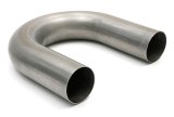 Hedman 180 Degree Mandrel Bends 3 Inch 304 Stainless Steel Exhaust Pipe 29062 Tubing, Degree, Bend, in. Diameter, 4.50 in. Radius, 16-Gauge, Steel, Natural, Each thumbnail 2