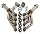 Hedman 304 Stainless Steel Headers 62720 Headers, Mid-Length, Steel, Natural, Chevrolet, Pontiac, Gen III/IV LS, Pair thumbnail 1