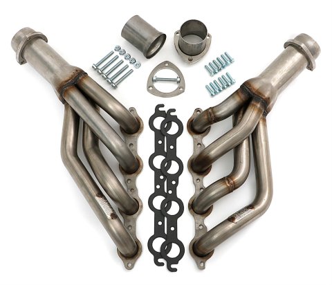 Hedman 304 Stainless Steel Headers 62720 Headers, Mid-Length, Steel, Natural, Chevrolet, Pontiac, Gen III/IV LS, Pair