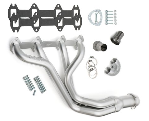 Hedman Elite Extreme-Duty Headers 89830 Headers, Extreme-Duty, Long Tube, Steel, Silver Ceramic Coated, Ford, 360, 390, Pair thumbnail 1