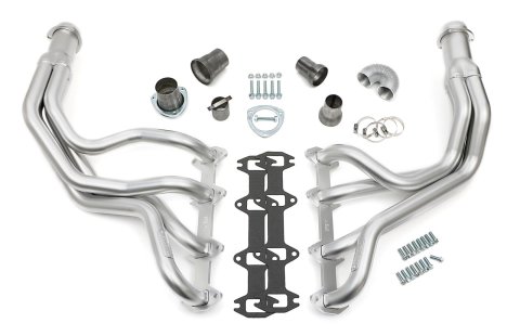 Hedman Elite Extreme-Duty Headers 89830 Headers, Extreme-Duty, Long Tube, Steel, Silver Ceramic Coated, Ford, 360, 390, Pair thumbnail 3