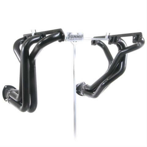 Hedman Street Headers for 1972-1983 CJ5, 1972-1975 CJ6, 1976-1983 CJ7 - 99200 Headers, Street, Long Tube, Steel, Black Paint, Jeep, AMC V8, Pair thumbnail 2
