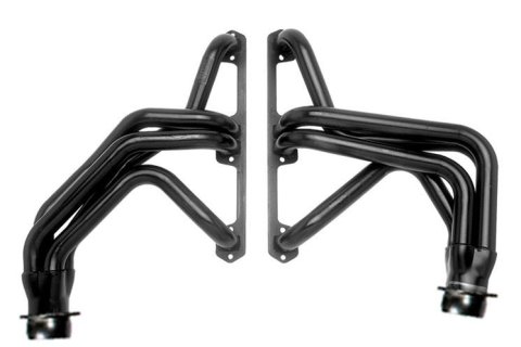 Hedman Street Headers for 1972-1983 CJ5, 1972-1975 CJ6, 1976-1983 CJ7 - 99200 Headers, Street, Long Tube, Steel, Black Paint, Jeep, AMC V8, Pair thumbnail 5