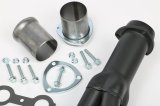 Hedman LS Engine Swap Black Maxx Headers 68723 Headers, Maxx, Mid-length, Steel, Ceramic Coated, Round Port, 3.00 in. Collector, Chevy, Pontiac, Small Block LS, Pair thumbnail 4