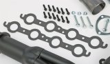 Hedman LS Engine Swap Black Maxx Headers 68723 Headers, Maxx, Mid-length, Steel, Ceramic Coated, Round Port, 3.00 in. Collector, Chevy, Pontiac, Small Block LS, Pair thumbnail 5