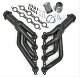Hedman LS Engine Swap Black Maxx Headers 68723 Headers, Maxx, Mid-length, Steel, Ceramic Coated, Round Port, 3.00 in. Collector, Chevy, Pontiac, Small Block LS, Pair thumbnail 7