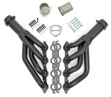 Hedman LS Engine Swap Black Maxx Headers 62723 Headers, Mid-Length, 304 Stainless Steel, Ceramic Coated, Chevrolet, Pontiac, Gen III/IV LS, Pair thumbnail 1