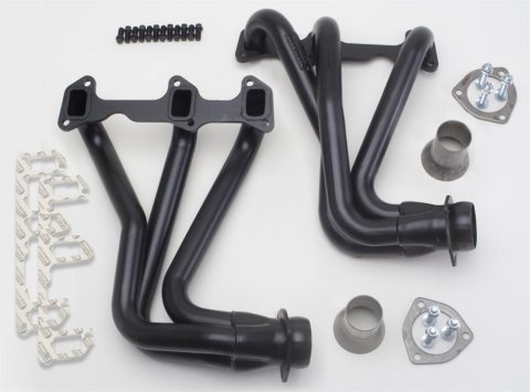 Hedman Street Headers 68410 Headers, Street, Long Tube, Steel, Temporary Paint, Buick, Chevy, Oldsmobile, Pontiac, 3.8L/231, Pair thumbnail 7