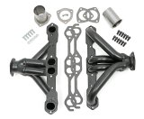 Hedman Traditional Block Hugger Headers for 1923-1949 STREET ROD - 68400 Headers, Traditional, Hugger, Steel, Temporary Paint, Chevy, Small Block, Pair thumbnail 1