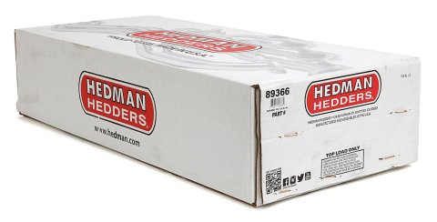 Hedman Street Headers 89366 Headers, Street, Fenderwell Exit, Steel, Silver Ceramic Coated, Ford, 351M, 400, Pair thumbnail 4