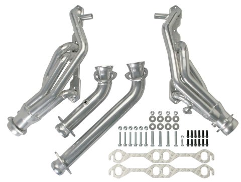 Hedman Elite Extreme-Duty Headers 67298 Headers, Extreme-Duty, Long Tube, Steel, Silver Ceramic Coated, Chevy, Small Block, Pair thumbnail 2