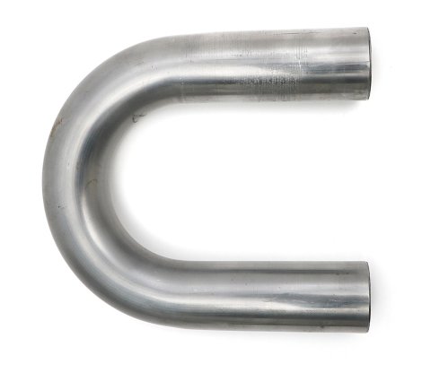 Hedman 180 Degree Mandrel Bends 1.5 Inch Steel Exhaust Pipe 29005 Tubing, Degree, Bend, 1 1/2 in. Diameter, 2 in. Radius, 14-Gauge, Steel, Natural, Each thumbnail 1