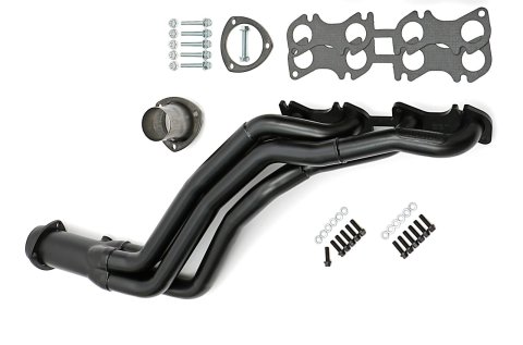Hedman Street Headers for 1996-2004 MUSTANG - 88690 Headers, Street, Long Tube Stepped, Steel, Temporary Paint, Ford, 4.6L, Pair thumbnail 4