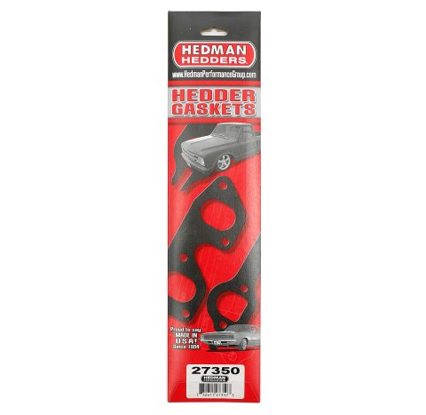 Hedman Header Gaskets 27350 Exhaust Gaskets, Header, Acrylic Bound Paper, White, Stock Port, GM V6, 2.8L, 173, Pair