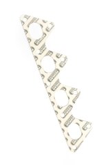 Hedman Header Gaskets for 1988-1991 PRELUDE - 27130 Exhaust Gasket, Header, Acrylic Bound Paper, White, Stock Port, use on Acura®/Honda®, Each thumbnail 3