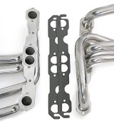 Hedman Street Headers 69096 Headers, Street, Long Tube, Steel, Silver Ceramic Coated, Chevy, GMC, Small Block, Pair thumbnail 5