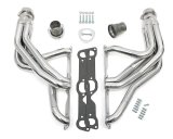 Hedman Street Headers 35276 Headers, Street, Long Tube, Steel, Silver Ceramic Coated, Pontiac, 326-455, Pair thumbnail 1